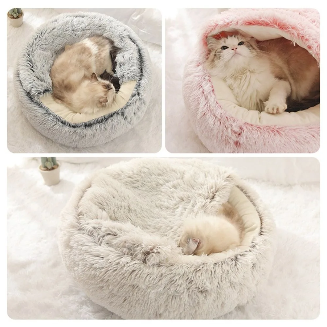 Cama Peludinha de Inverno para Gatos
